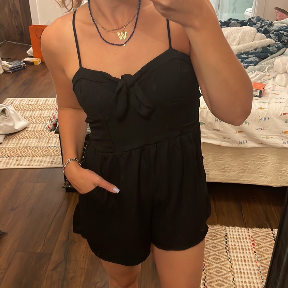 Cute Little Black Romper